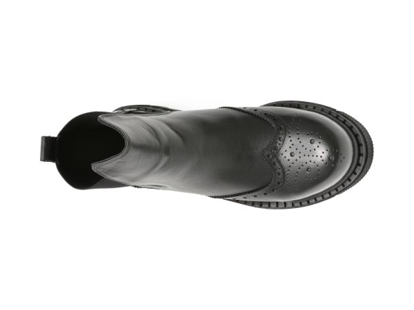 Ghete MARIO ROSSI negre, 9203, din piele naturala