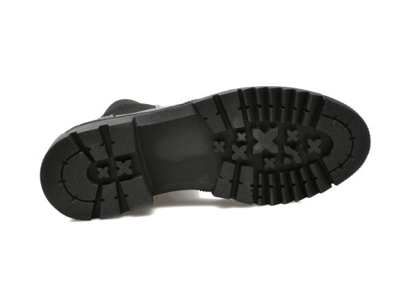 Ghete MARIO ROSSI negre, 9203, din piele naturala