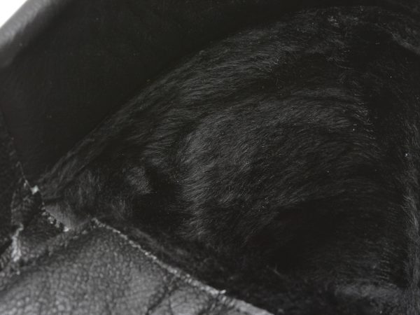 Ghete MOLLY BESSA negre, 1, din piele naturala