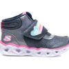 Ghete SKECHERS bleumarin, HEART LIGHTS, din piele ecologica