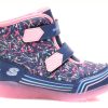 Ghete SKECHERS bleumarin, ILLUMI-BRIGHTS, din piele ecologica