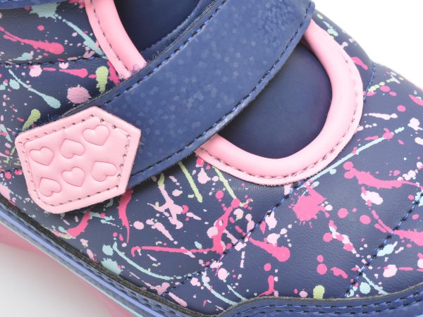 Ghete SKECHERS bleumarin, ILLUMI-BRIGHTS, din piele ecologica