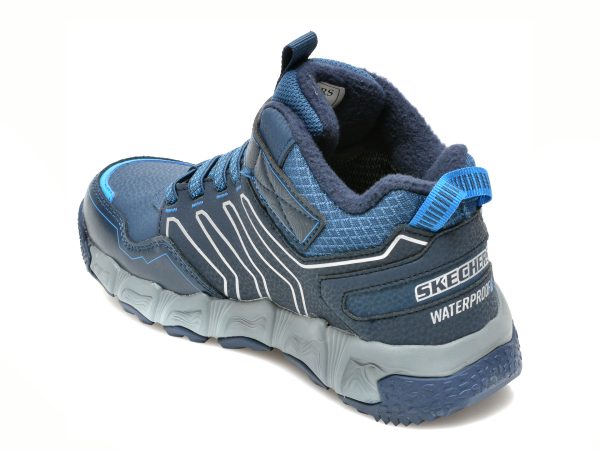 Ghete SKECHERS bleumarin, VELOCITREK, din piele ecologica