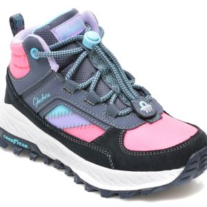 Ghete SKECHERS multicolore, FUSE TREAD, din material textil si piele naturala