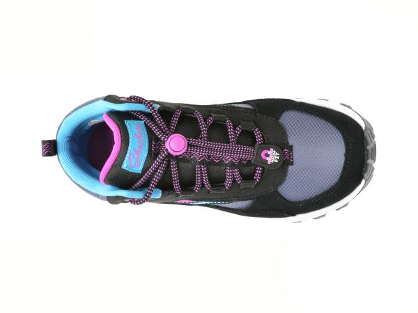 Ghete SKECHERS negre, FUSE TREAD, din piele ecologica