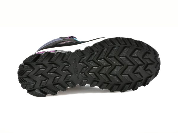 Ghete SKECHERS negre, FUSE TREAD, din piele ecologica