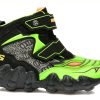 Ghete SKECHERS negre, SKECH-O-SAURUS LIGHTS, din piele ecologica