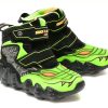 Ghete SKECHERS negre, SKECH-O-SAURUS LIGHTS, din piele ecologica
