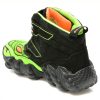 Ghete SKECHERS negre, SKECH-O-SAURUS LIGHTS, din piele ecologica