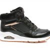 Ghete SKECHERS negre, UNO, din piele ecologica