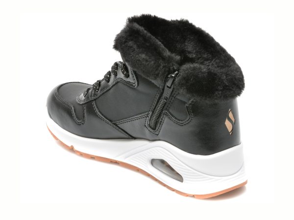 Ghete SKECHERS negre, UNO, din piele ecologica
