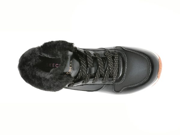 Ghete SKECHERS negre, UNO, din piele ecologica
