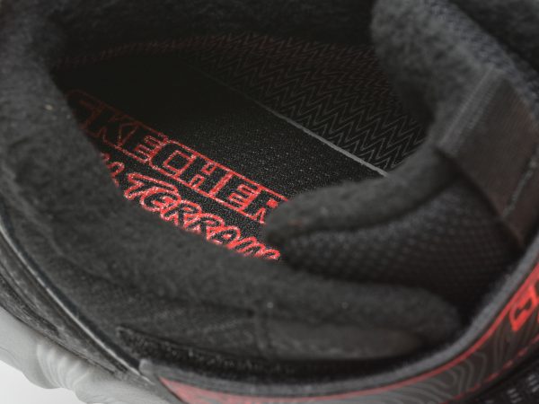 Ghete SKECHERS negre, VELOCITREK, din piele ecologica