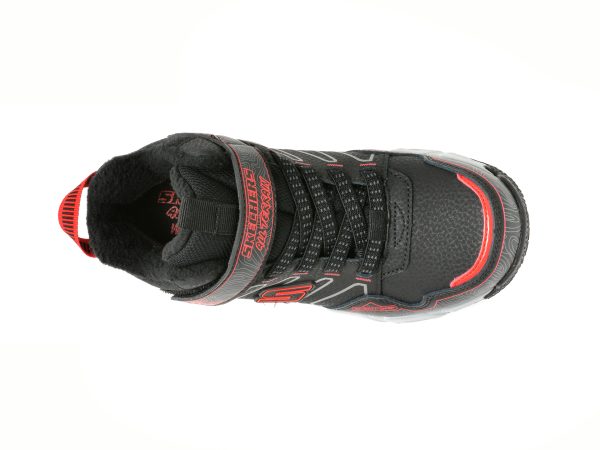Ghete SKECHERS negre, VELOCITREK, din piele ecologica
