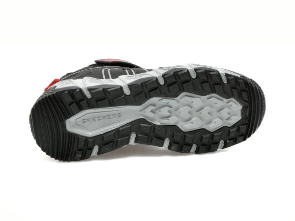 Ghete SKECHERS negre, VELOCITREK, din piele ecologica