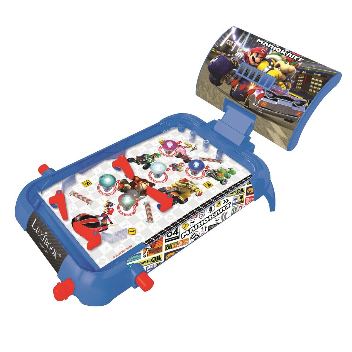 Jucarie interactiva Lexibook, Electronic pinball cu lumini si sunete, Mario Kart