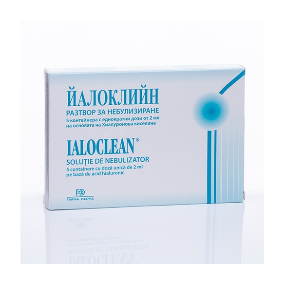 Ialoclean solutie pentru nebulizari 2 ml, 5 monodoze, Farma-Derma