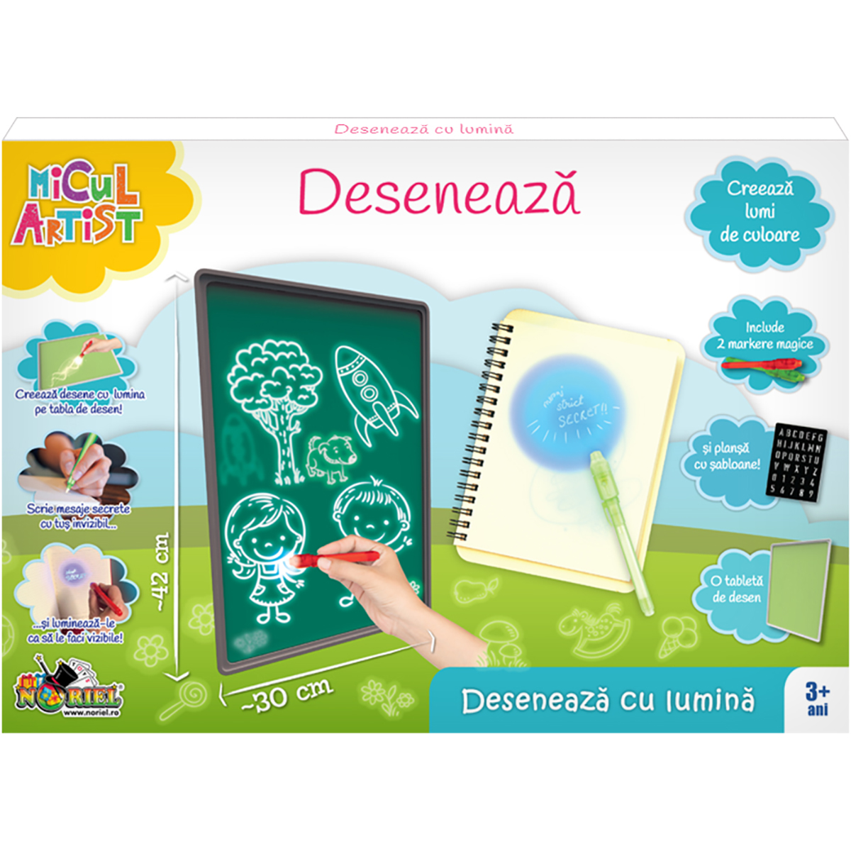 Tabla de scris Micul Artist, Deseneaza cu lumina
