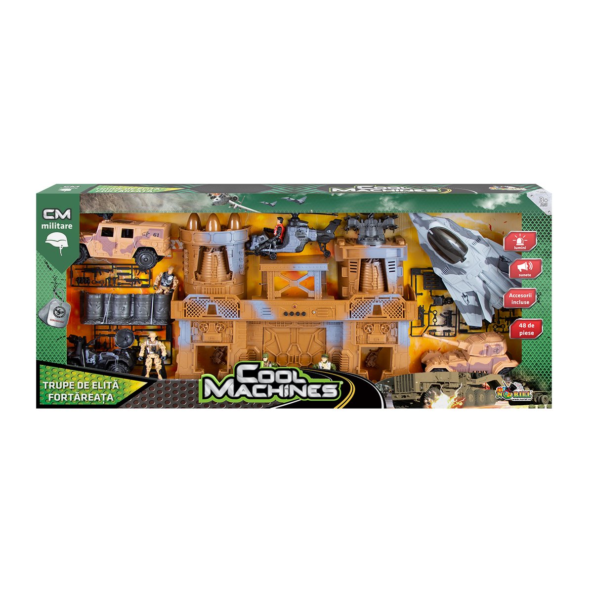 int4104_001w_set_militar_cu_vehicule_cool_machines_fortareata_trupe_de_elita_1_.jpg Set militar cu vehicule Cool Machines, Fortareata, Trupe de elita