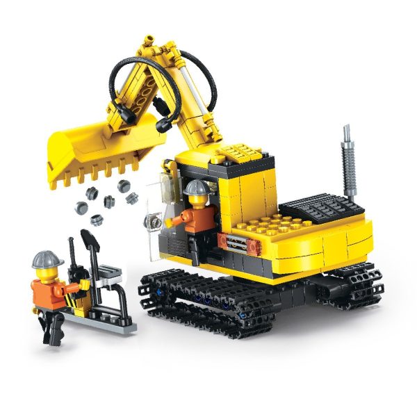 Jucarie de constructie Micul Constructor - Excavator