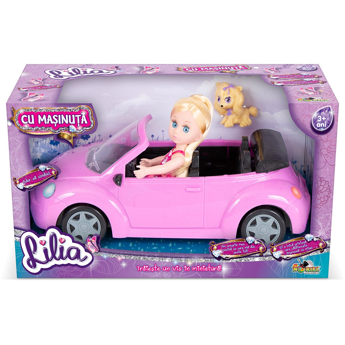 Papusa Lilia Mini cu masinuta