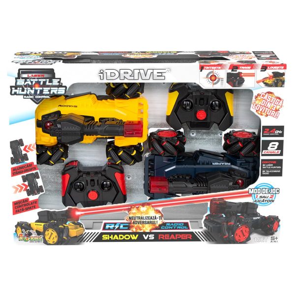 int6511_idrive_laser_battle_hunters_7_.jpg Set 2 masinute cu telecomanda iDrive Laser Battle Hunters
