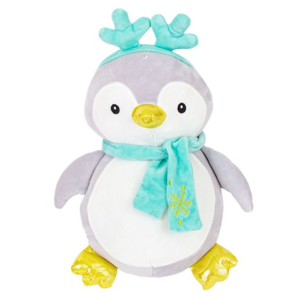 int7297_noriel_plush_pinguin_cu_coronita_38cm_1_.jpg Jucarie de plus, Noriel Plush, Pinguin cu coronita, 38 cm