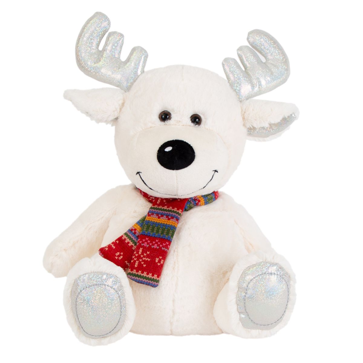 int7341_noriel_plush_ren_cu_fular_35cm_1_.jpg Jucarie de plus, Noriel Plush, Ren polar cu fular, 35 cm