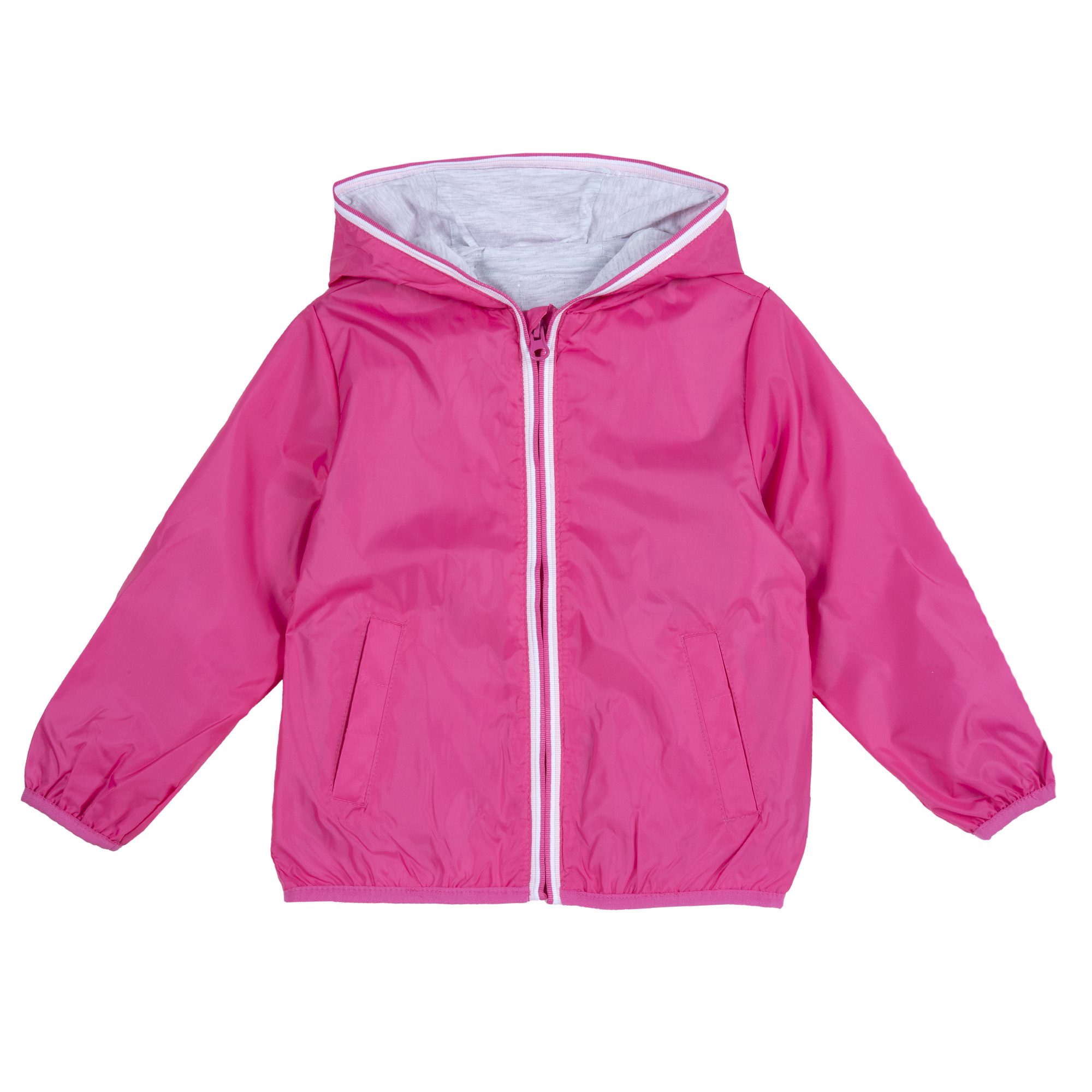 Jacheta copii Chicco, gluga, roz cu albastru, 87171