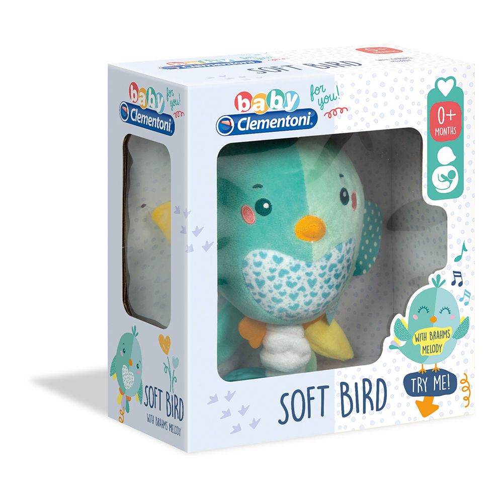 Jucarie de plus muzicala Clementoni Baby Carillon Bird