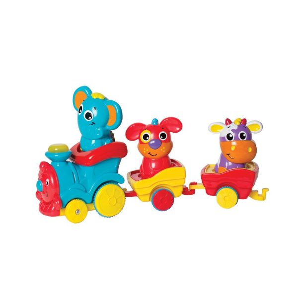 Jucarie muzicala interactiva PlayGro Jerry s Class Choo Choo Train