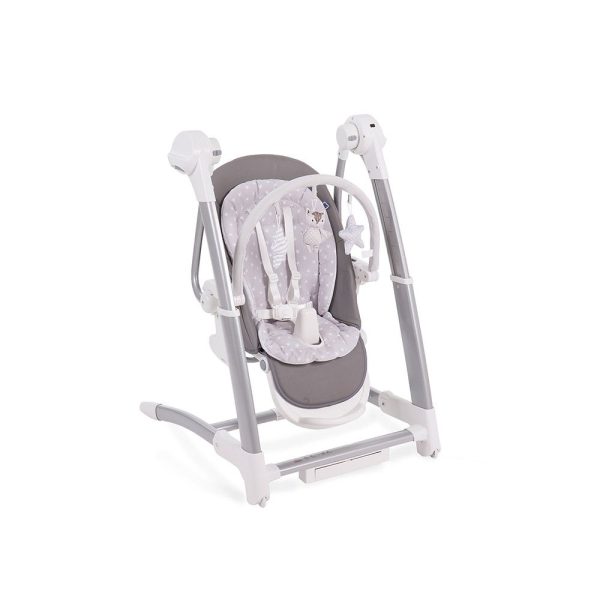 kikka_boo_prima_grey.jpg Scaun de masa cu leagan electric 3 in 1 Kikka boo Prima 2019 grey