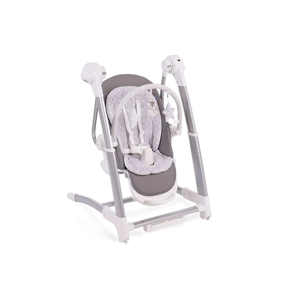 Scaun de masa cu leagan electric 3 in 1 Kikka boo Prima 2019 grey