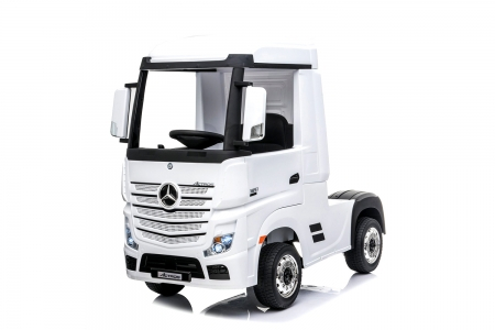 Camion electric Mercedes ACTROS 4x4 180W 12V PREMIUM Alb