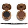 Kit sprancene 2 in 1, 2 eyelinere crema-gel, 2 pudre sprancene + pensula aplicare