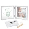 Kit amprenta cu rama dubla Baby Art Timeless My Baby Style white