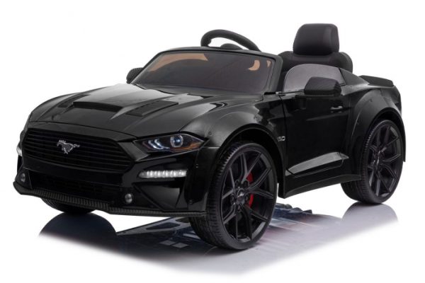 Masinuta electrica FORD Mustang, pentru 2-7 ani, putere 110W, 24V, functie de drift, negru