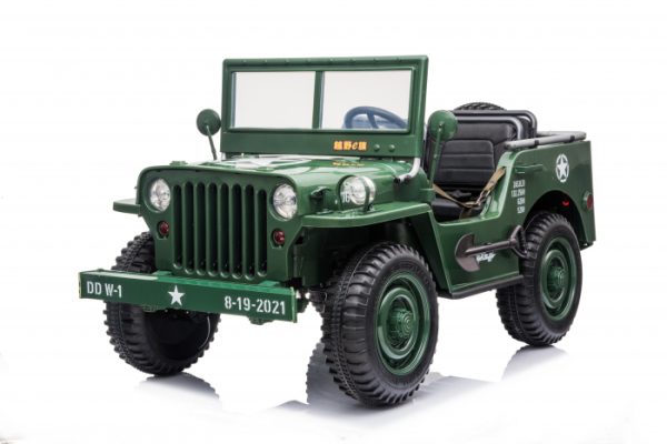 Masinuta electrica Jeep USA ARMY 4X4 180W PREMIUM Verde