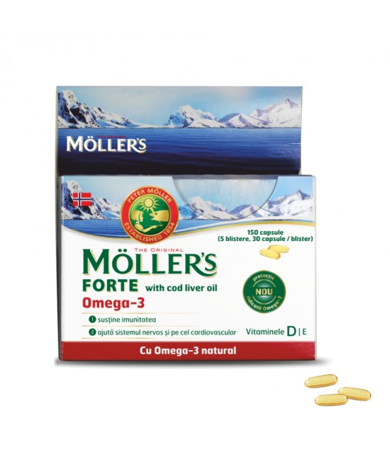 Moller's Omega 3 Forte, 150 capsule, Orkla Health