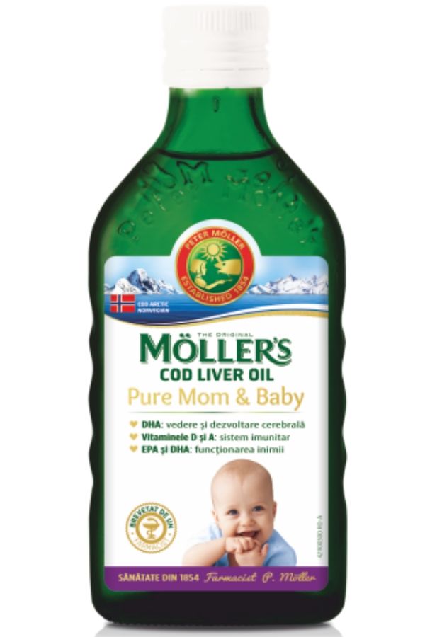 mollers-pure-mombaby_16.jpg Cod liver oil Pure Mom & Baby, 250 ml, Orkla Health
