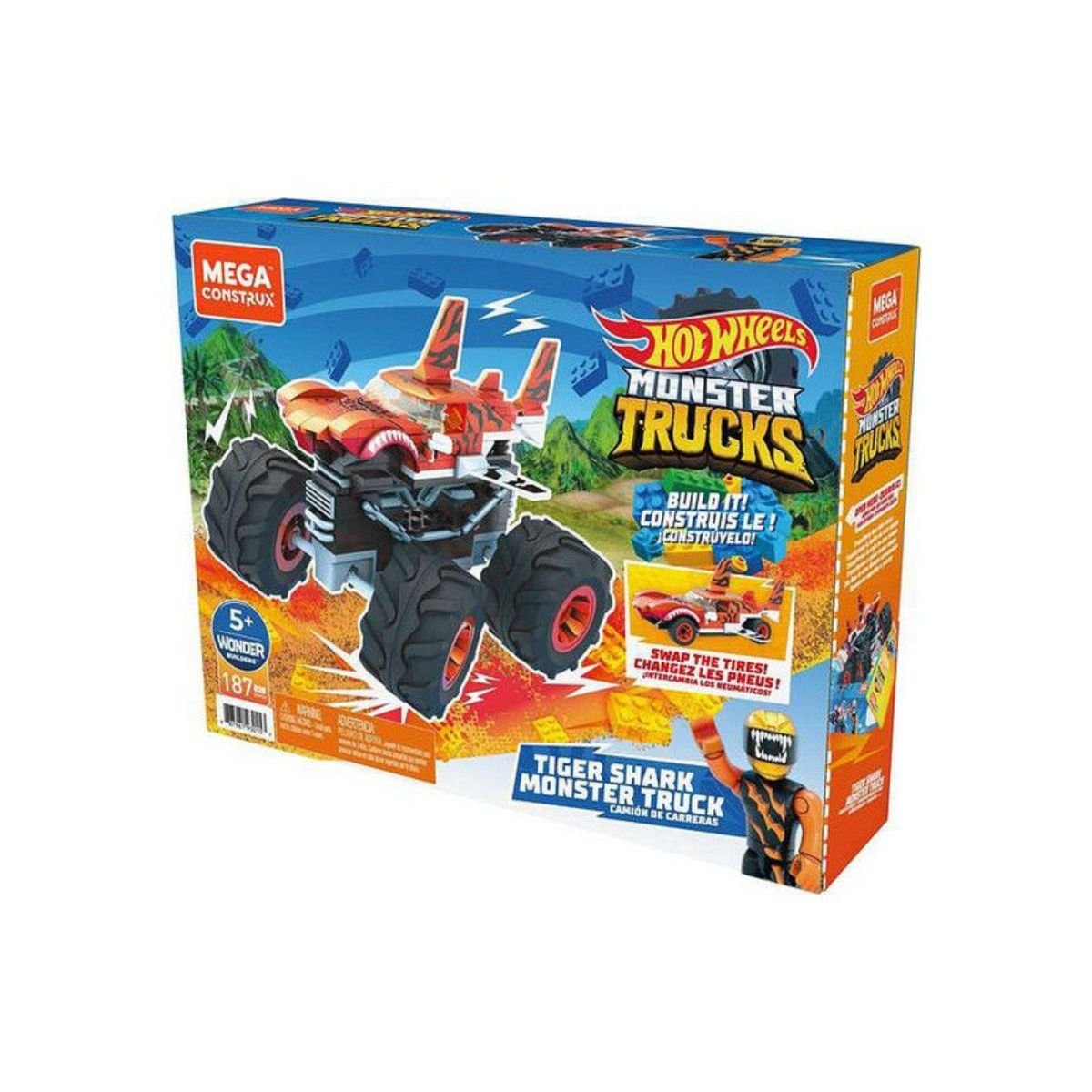 Masinuta Hot Wheels, Megaconstrux, Mini Trucks, GVM26