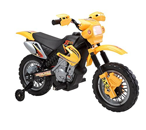 Motocicleta electrica pentru copii BJ014 45W 6V STANDARD Galben
