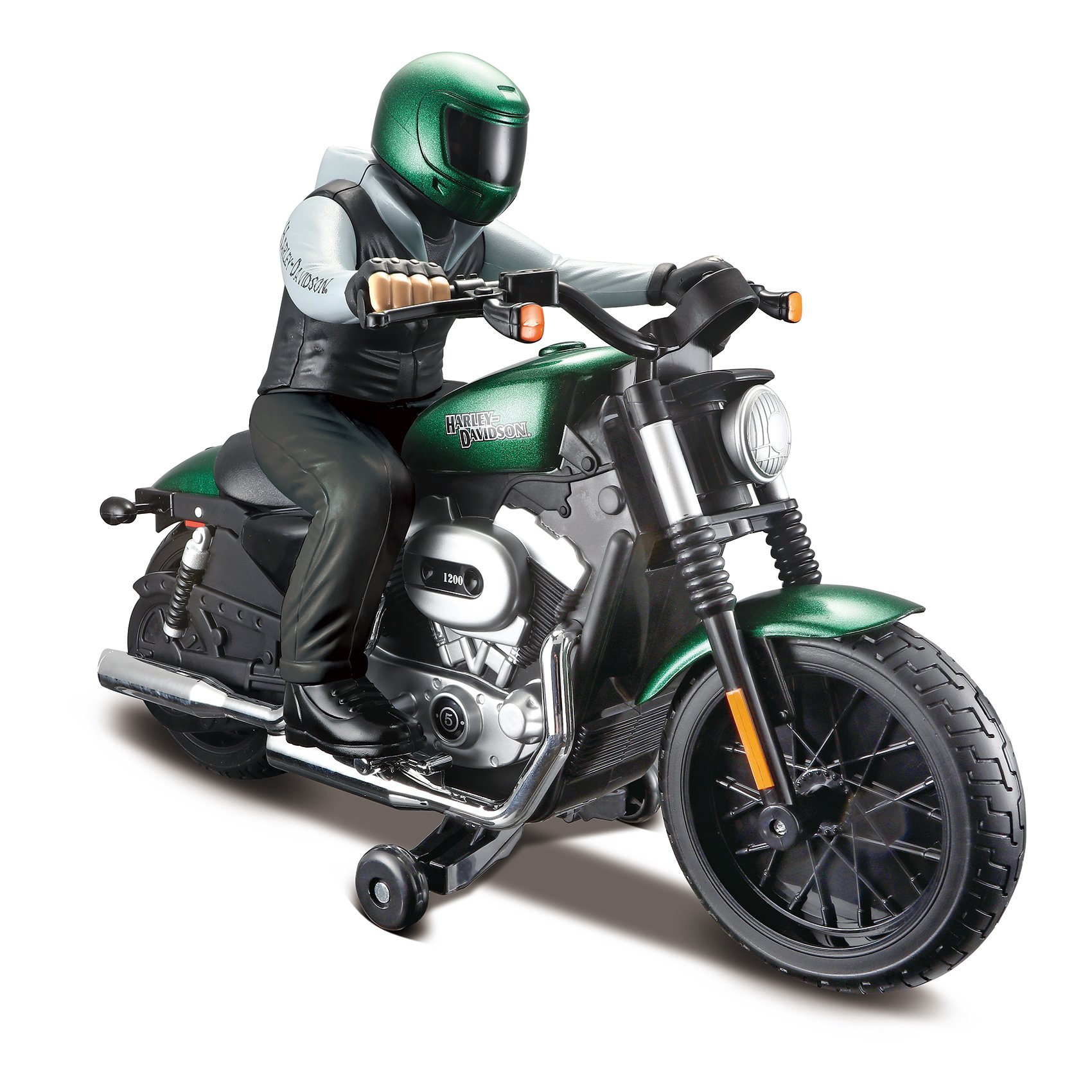 motocicleta-rc-maisto-harley-davidson-nightster-xl-1200n_4.jpg Motocicleta cu telecomanda Maisto Harley-Davidson Nightster XL 1200N, Verde