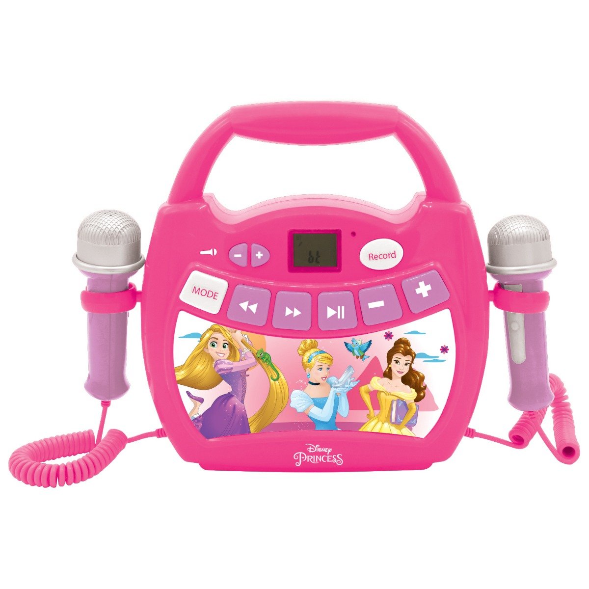 Primul meu Karaoke portabil cu 2 microfoane Disney Princess