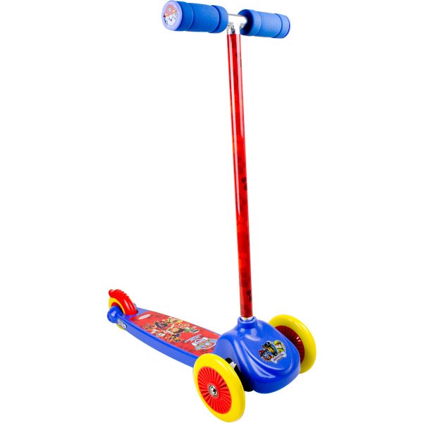 Trotineta cu 3 roti si ghidon flexibil Paw Patrol, Albastru