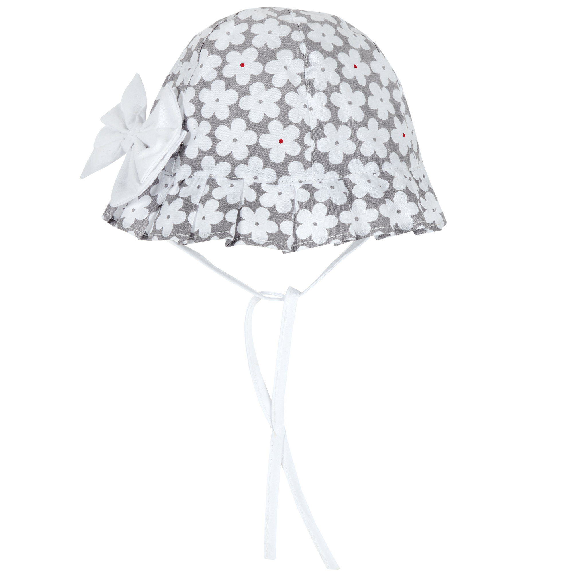Palarie pentru copii Chicco, alb cu imprimeu floral, 04805