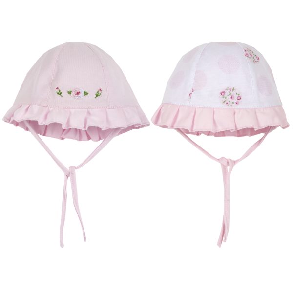 palarie-reversibila-40_31419_1_1586328708.jpg Palarie copii reversibila Chicco, alb cu roz, 04617