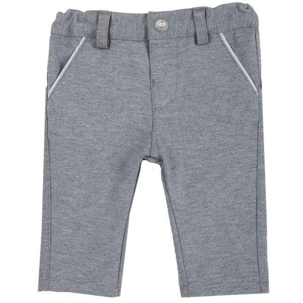 Pantalon copii Chicco, gri inchis