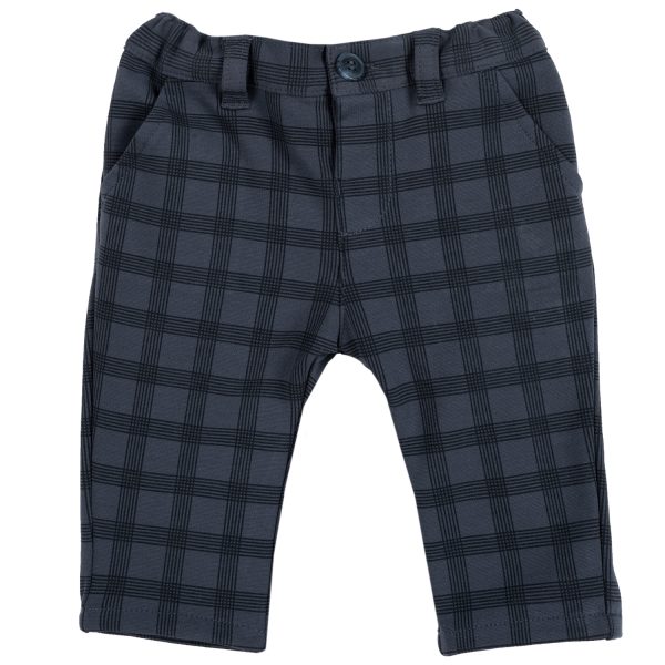Pantalon copii Chicco, negru cu albastru