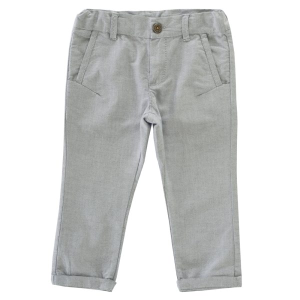 Pantalong lung copii Chicco, gri